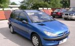 Peugeot 206sw, 1,4HDi, r. 2004, pekná modrá metalíza, 50kW, 3500eu